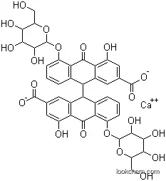 Molecular Structure of 52730-37-7 ((R*,R*)-5,5'-bis(beta-D-glucopyranosyloxy)-9,9',10,10'-tetrahydro-4,4'-dihydroxy-10,10'-dioxo[9,9'-bianthracene]-2,2'-dicarboxylic acid, calcium salt)